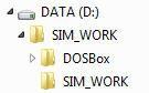 Verzeichnisbaum für SIM_WORK