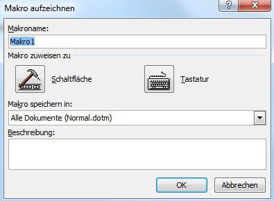 Makro aufzeichnen