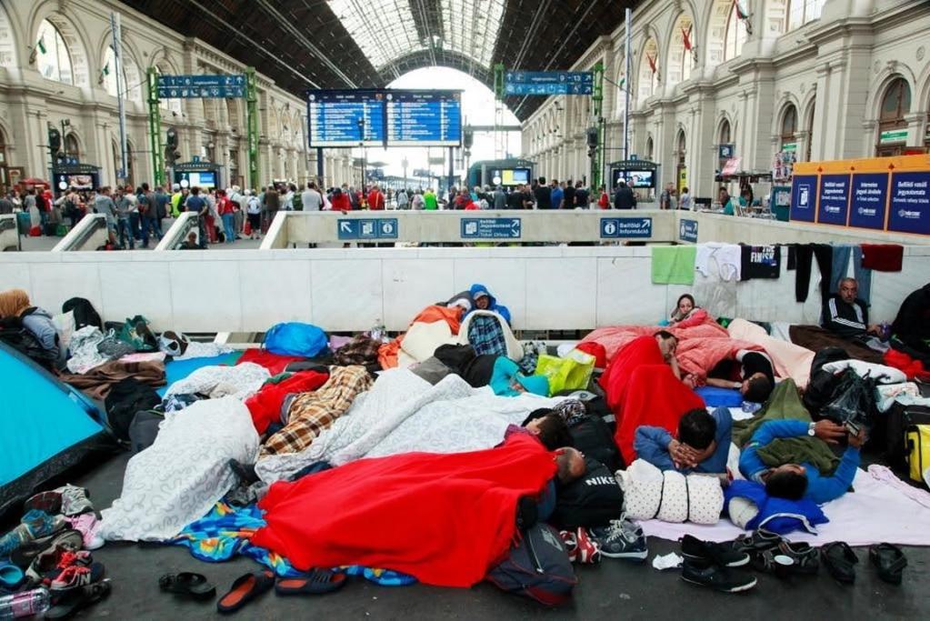 Flüchtlinge 2015 in Budapest