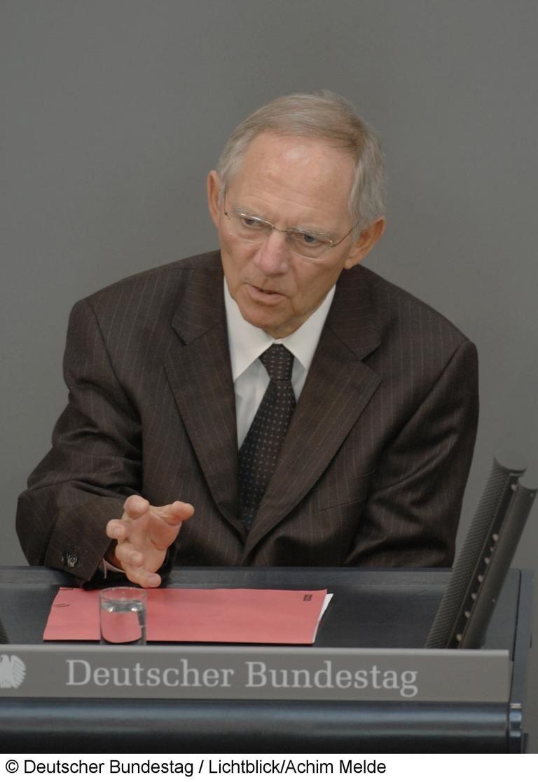 Finanzminister Wolfgang Schäuble