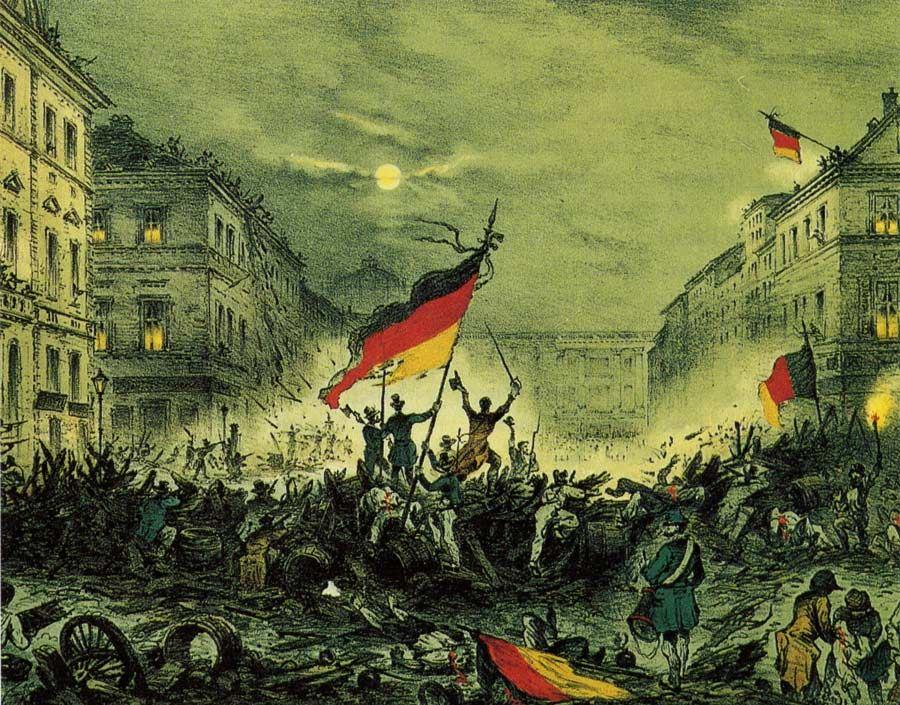 Barrikadenkämpfe am 18. März 1848 in Berlin