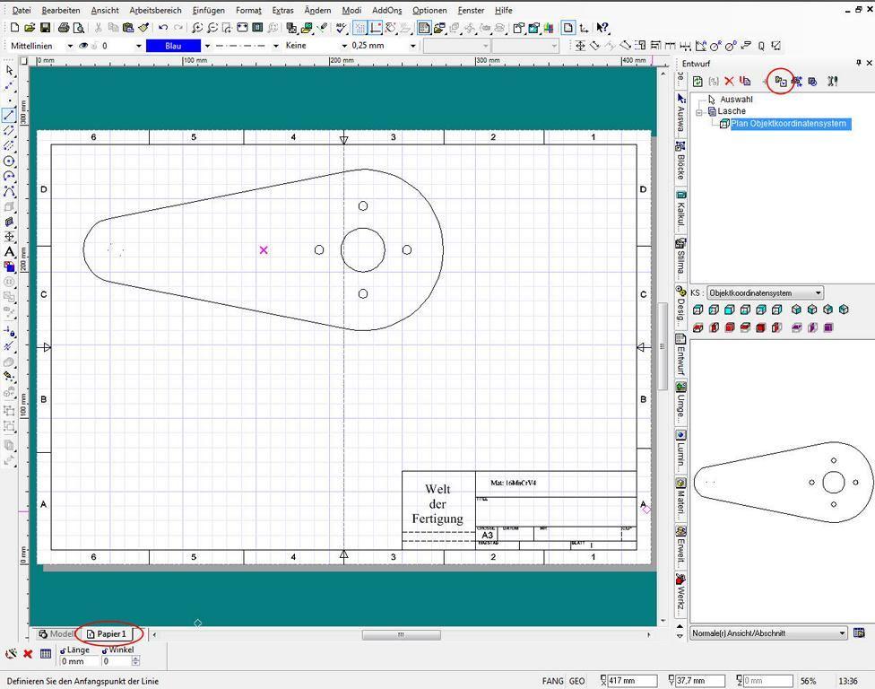 2D-Ansichten aus 3D-Modell erzeugen