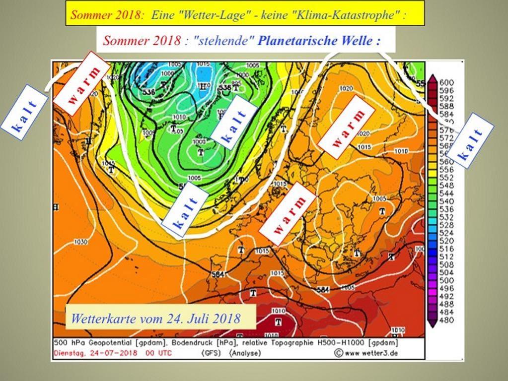 Abb. 4 : Höhenwetterkarte 24.07.2018