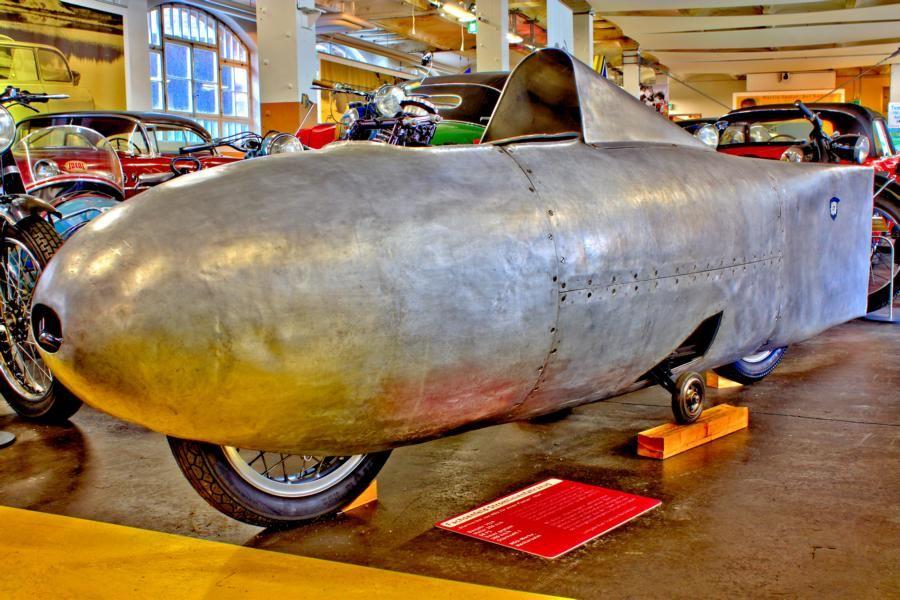 Tiefsitzer-Motorrad von NSU; Baujahr 1949