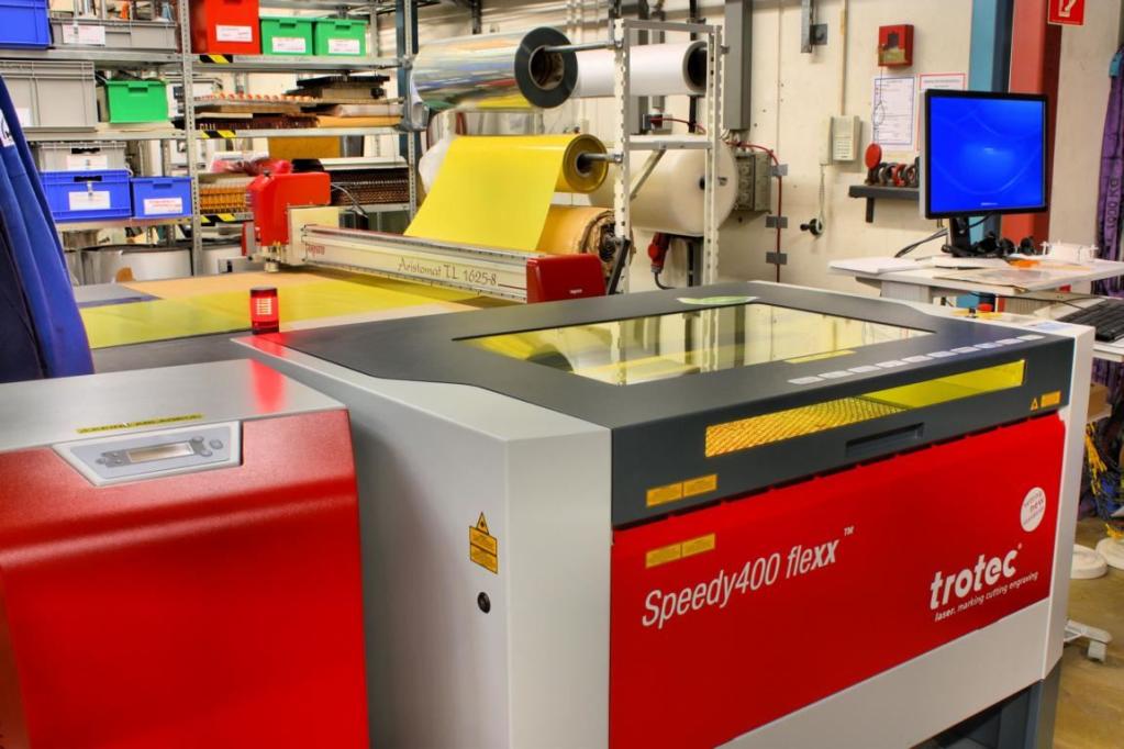 Die Faltlinien werden per Laser eingebracht