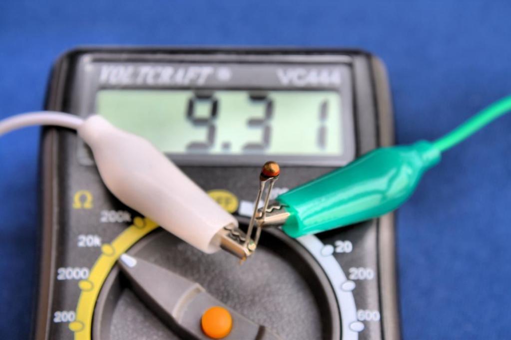 NTC: Widerstand 9,3 kOhm bei 27,5 Grad Celsius