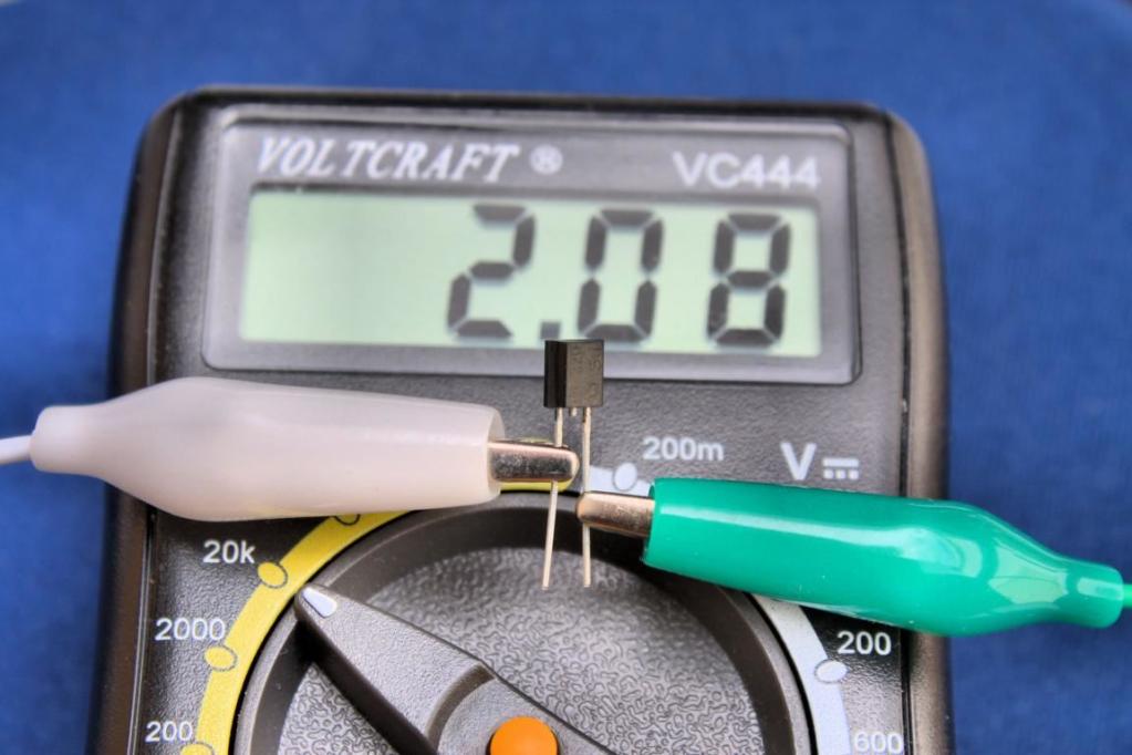PTC: Widerstand 2,08 kOhm bei 27,5 Grad Celsius