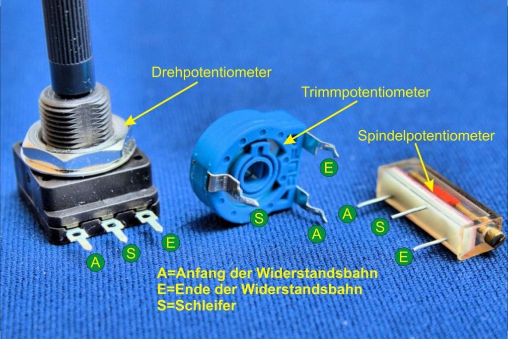 Bauarten von Potentiometern